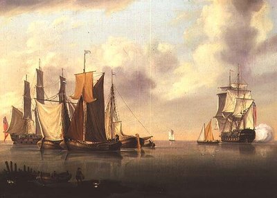 Navires par temps calme - Charles Martin Powell