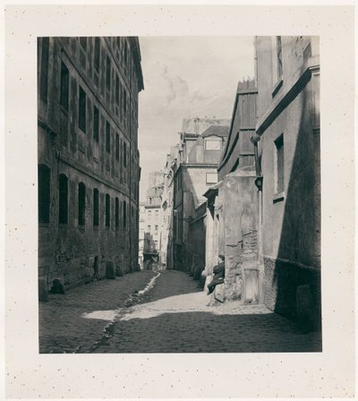 Rue Chartière (impasse Chartière) de la rue de Reims - Charles Marville