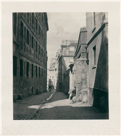 Rue Chartière (impasse Chartière) de la rue de Reims - Charles Marville
