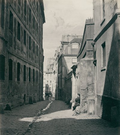 Rue Chartière impasse Chartière de la rue de Reims, 1865-69 - Charles Marville
