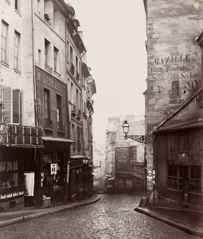 Rue de la Montagne-Sainte-Geneviève near the Intersection of Rue LaPlace (Rue de la Montagne-Sainte-Geneviève prés de carrefour de la rue LaPlace) - Charles Marville