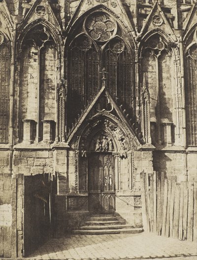 La Porte Rouge, portail nord de la cathédrale Notre-Dame, Paris - Charles Marville