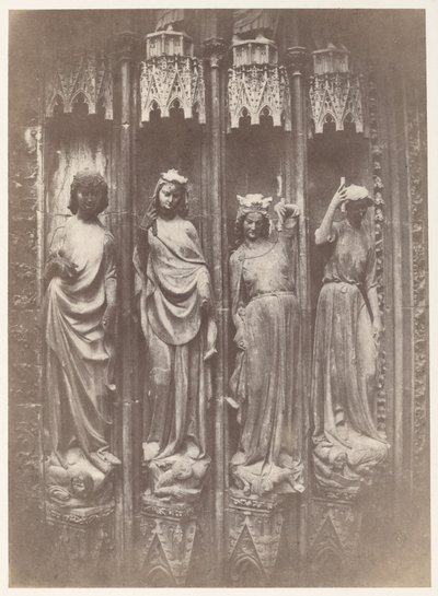 Les Vertus écrasant les Vices, Cathédrale de Strasbourg - Charles Marville