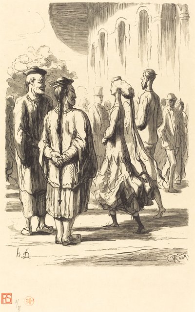 Exposition universelle: Quels sont les plus Chinois? - Charles Maurand after Honoré Daumier