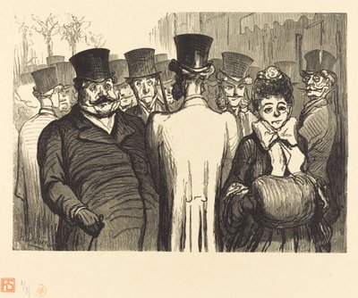 Le Boulevard des Italiens - Charles Maurand after Honoré Daumier