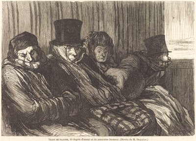 Train de plaisir - Charles Maurand after Honoré Daumier