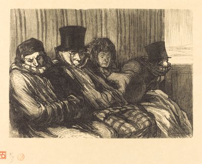 Train de plaisir - Charles Maurand after Honoré Daumier