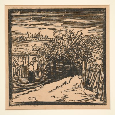 Cour de ferme rurale - Charles Maurin