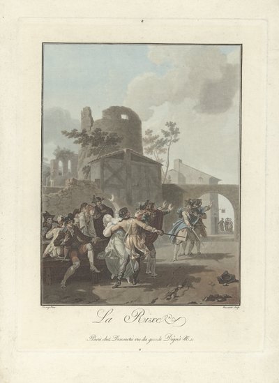 La Rixe - Charles Melchior Descourtis