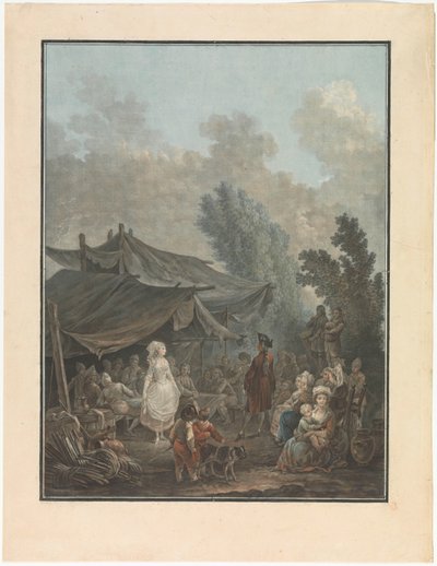 Quatre scènes de la vie villageoise - Charles Melchior Descourtis