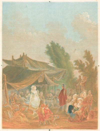 Noce de village, 1785 - Charles Melchior Descourtis