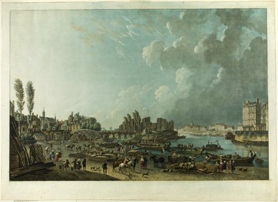Port de Saint-Paul, Paris - Charles Melchior Descourtis