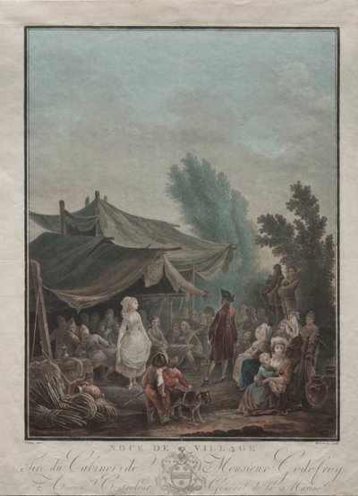Mariage villageois - Charles Melchior Descourtis