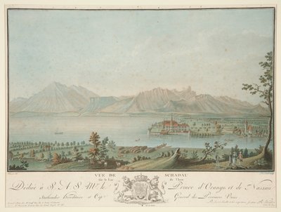 Vue de Schadau sur le lac de Thoune (d