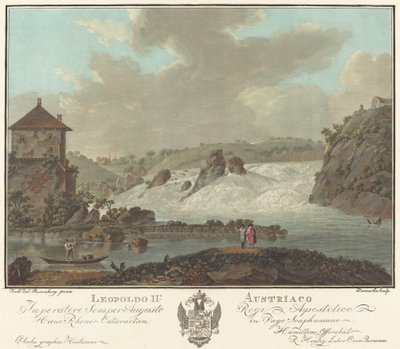 Chutes de Schaffhausen - Charles Melchior Descourtis after Friedrich Rosenberg after Johann Heinrich Troll