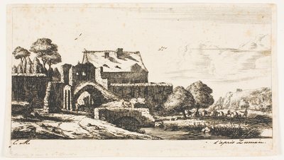 Un moulin à eau près de Saint-Denis - Charles Meryon