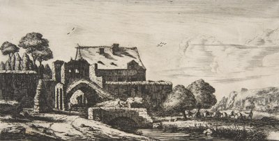 Un moulin à eau près de Saint-Denis, 1850 - Charles Meryon