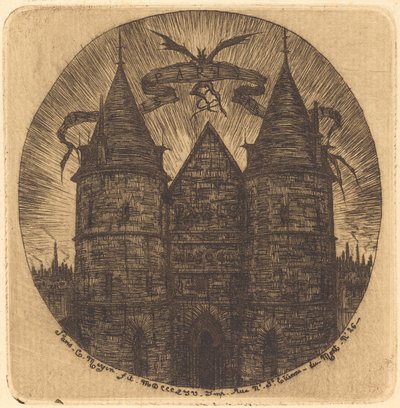 Ancienne porte du Palais de Justice, Paris - Charles Meryon