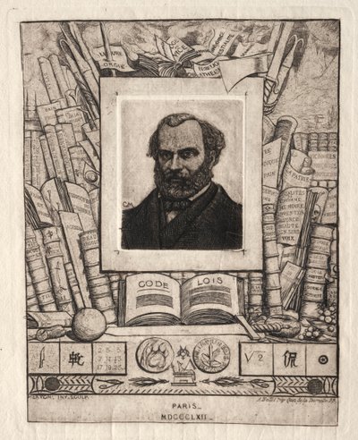 Armand Guéraud de Nantes, imprimeur et homme de lettres, 1862 - Charles Meryon