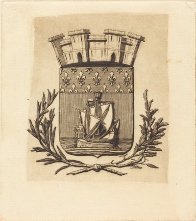 Armes symboliques de la ville de Paris - Charles Meryon