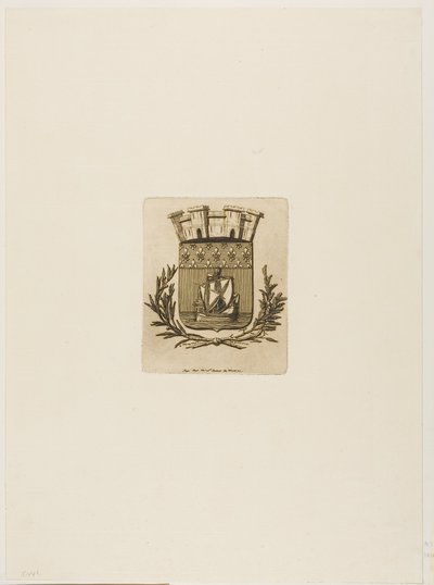 Armoiries symboliques de la ville de Paris - Charles Meryon