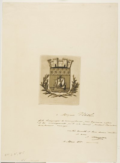 Armoiries symboliques de la ville de Paris - Charles Meryon