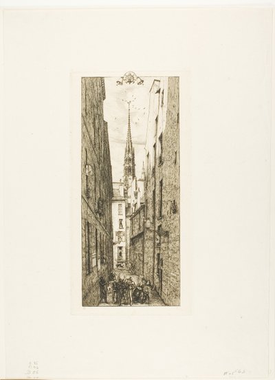 Rue Chantrey, Paris - Charles Meryon