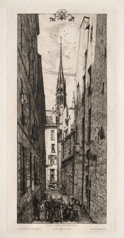 Rue Chantrey, Paris - Charles Meryon