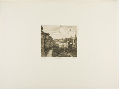 Établissement de bains froids Chevrier, Paris - Charles Meryon