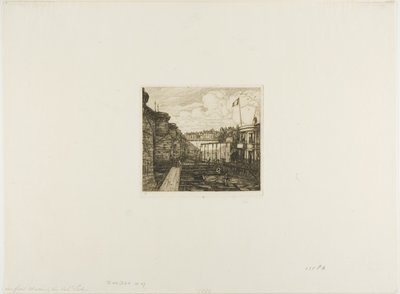Établissement de bains froids Chevrier, Paris - Charles Meryon