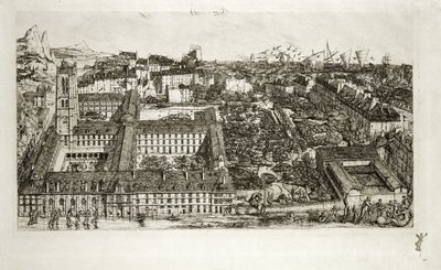 Collège Henri IV et le Lycée Napoléon, 1864 - Charles Meryon