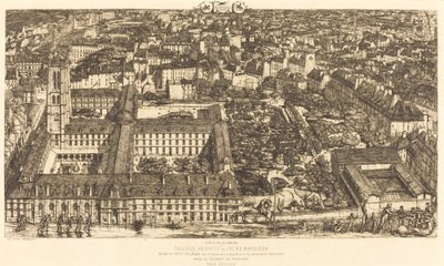 Collège Henri IV, Paris, ou Lycée Napoléon - Charles Meryon