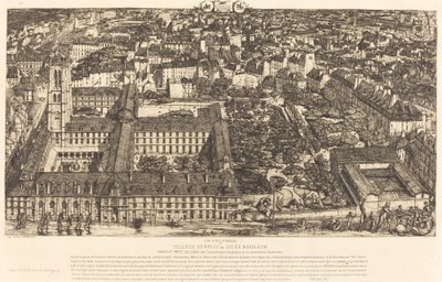 Collège Henri IV, Paris, ou Lycée Napoléon - Charles Meryon