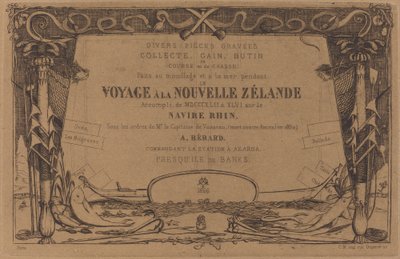 Couverture du "Voyage à la Nouvelle-Zélande" - Charles Meryon