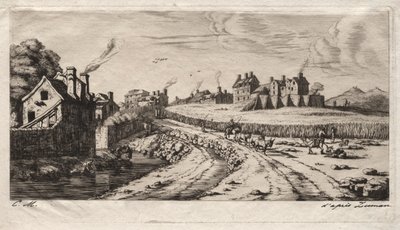 Entrée du faubourg Saint-Marceau, Paris, 1850 - Charles Meryon