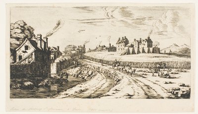 Entrée de la banlieue de Saint-Marceau, Paris - Charles Meryon