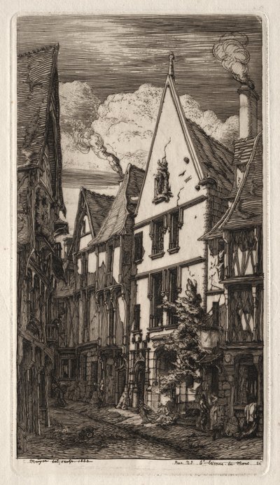 Eaux-fortes de Paris: à Bourges - Charles Meryon