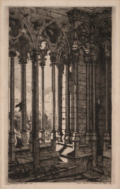 Eaux-fortes de Paris : la galerie de Notre-Dame - Charles Meryon