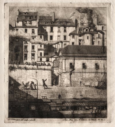 Eaux-fortes de Paris : La Morgue - Charles Meryon