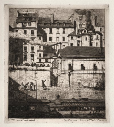 Eaux-fortes de Paris : La Morgue - Charles Meryon