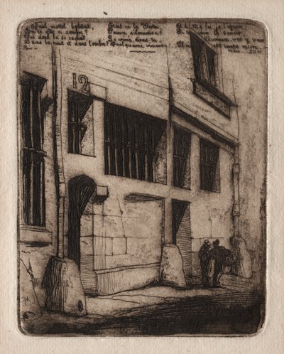 Eaux-fortes de Paris : la rue des Mauvais Garçons - Charles Meryon