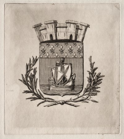 Gravures de Paris : Les Armes symboliques de la ville de Paris, 1854 - Charles Meryon