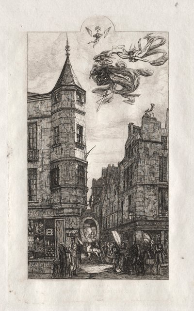 Gravures de Paris : Tourelle, rue de l