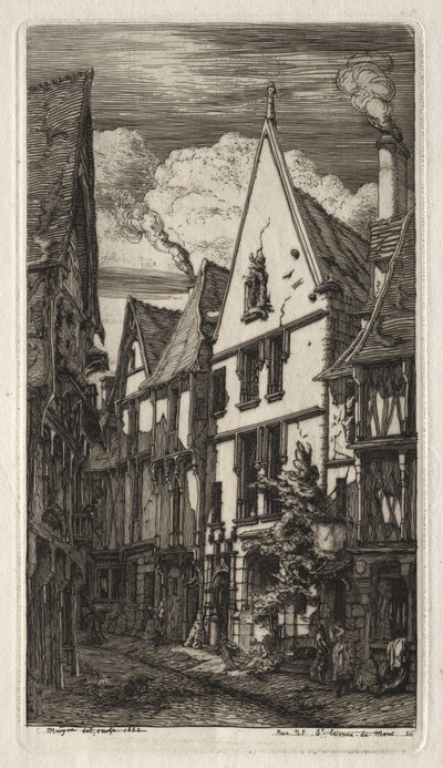 Eaux-fortes de Paris: à Bourges - Charles Meryon