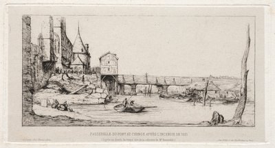 Passerelle remplaçant temporairement le Pont de l