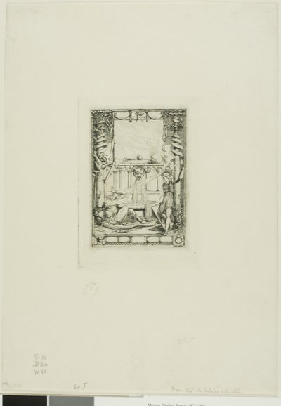 Frontispice pour le catalogue des gravures de Thomas De Leu - Charles Meryon