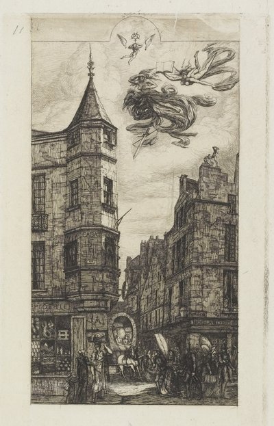 Maison avec une tourelle, n° 22, 1861 - Charles Meryon