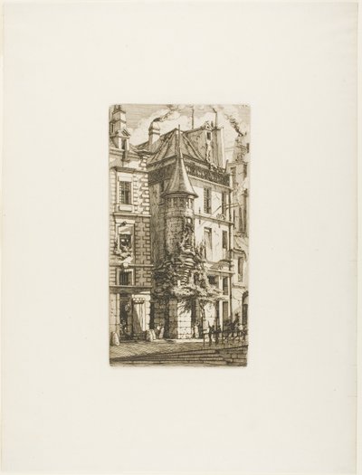 Maison à tourelle, rue de la Tixéranderie - Charles Meryon