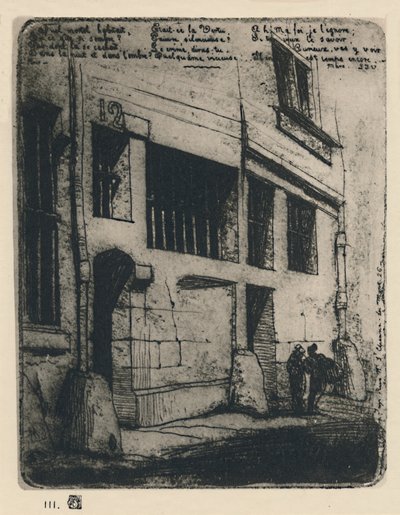 La Rue Des Mauvais Garçons, 3ème État - Charles Meryon