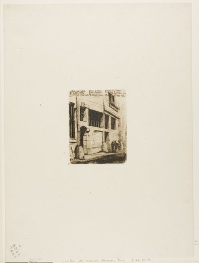 La rue des Mauvais Garçons - Charles Meryon